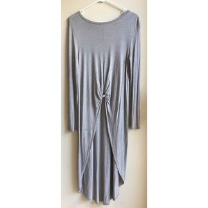 Zara high low tie front long-sleeved top. Sz M